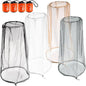 wohohoho Mosquito Head Net Mesh with Drawstring, Bug Face Netting for Hats, Mesh Face Shield for Men & Women Beekeeper Net Mask Protection for Midges, Bugs & Gnats (4 Packs, Mix Colors, Updated Size)