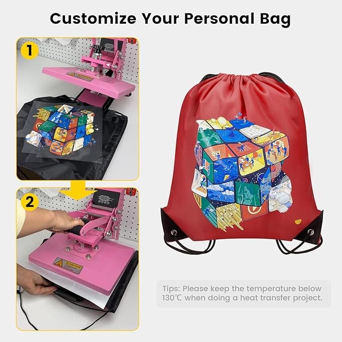 Vorspack Drawstring Backpack 100 Pieces for Party Gym Sport Trip