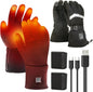 SoulBay Electric Heated Gloves for Men Women with Rechargeable Battery Pack 3 Adjustable Temp Mode 149°F Max, Touch Screen Water Resistant Thermal Gloves for Outdoor Cycling Skiing Winter Gear