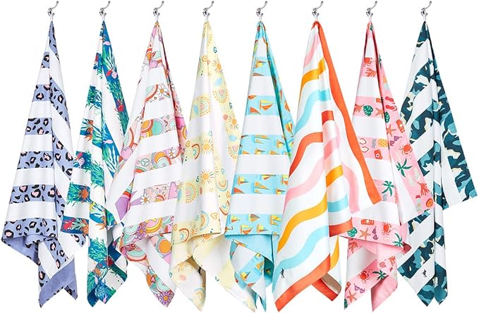 Dock & Bay Quick Drying Towel - for Sports, Gym, Travel, Yoga, Camping, Swimming - Super Absorbent, Compact, Lightweight - 100% Recycled Materials - Includes Bag - Variable Sizes