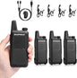 BAOFENG GT-22 Walkie Talkies for Adults Rechargeable, Long Range Two Way Radios with 1500mAh Battery, Portable Handheld VOX Handsfree with Earpieces, Holsters (4 Pack)