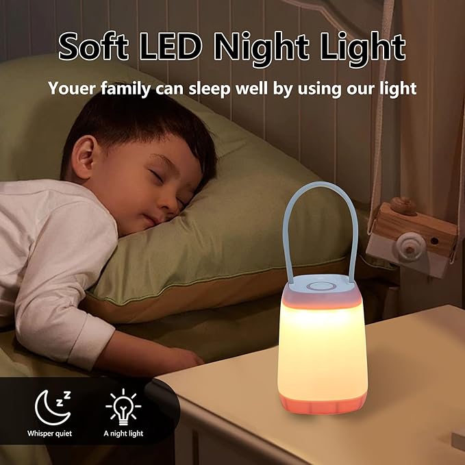 3 Pack LED Camping Light, 3 Light Modes Battery Powered Night Light for Indoor and Outdoor Emergency Light, Tent Lantern, Camping (Pink, Black, Green), three-colour