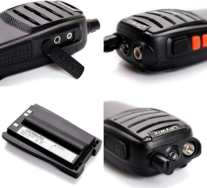 Walkie Talkies for Adults, 16 Channels, Rechargeable, with Flashlight, Li-ion Battery, Charger, 4 Pack