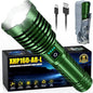 Super Bright Rechargeable LED Flashlights,True 2500000 High Lumens, Powerful Tactical Flashlight Up to 25H Long Battery Life |Zoomable|5Light Modes|IP67 Water Resistant for Camping (Green)