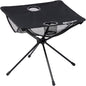 PORTAL Folding Camping Table, Ultralight Compact Aluminum Mesh Table with Carrying Bag, Small Beach Table Foldable Portable for Sand, Outdoor, Picnic, Camp, Boat, Travel, Black