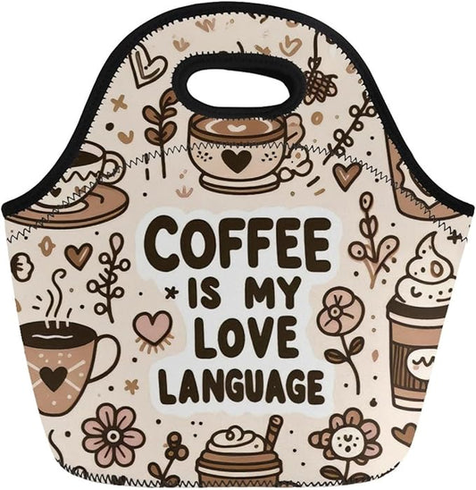 Neoprene Lunch Bags Thermal Insulated Lunch Tote Bag Reusable Washable Neoprene Picnic Bag for Women Men