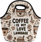 Neoprene Lunch Bags Thermal Insulated Lunch Tote Bag Reusable Washable Neoprene Picnic Bag for Women Men