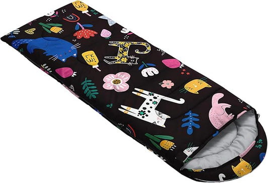 Camping Sleeping Bags,Mermaid Horse Butterfly Starry Sky 3 Season Warm & Cool Weather,Lightweight,Waterproof Sleeping Bags for Adults & Kids,Traveling,and Outdoors,Camping Gear Equipment