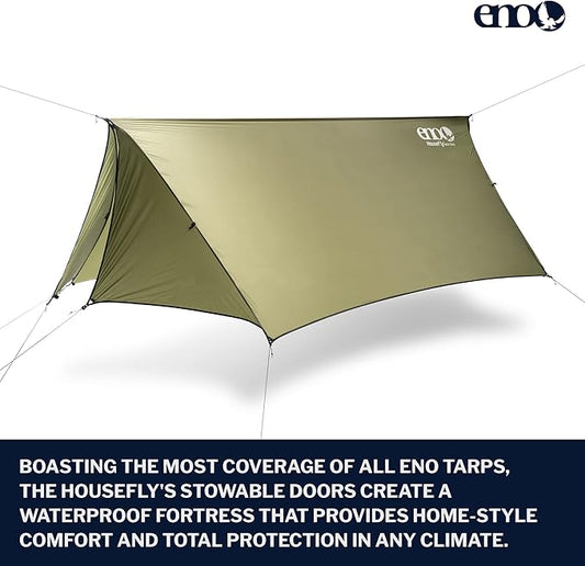 ENO - Eagles Nest Outfitters HouseFly Rain Tarp, Ultralight Camping Tarp