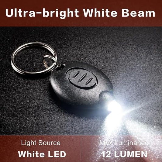 16 Pack Ultra Bright Mini LED Keychain Flashlight, Small Key Ring Flashlight, Portable LED Keychain Light