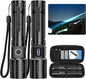 Rechargeable Flashlights High Lumens, 50000LM Super Bright LED Flashlight, Powerful Tactical Flashlight, 5 Modes Zoomable Waterproof Flash Lights for Emergency, Camping
