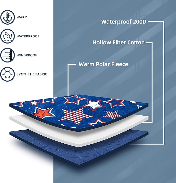 Outdoor Waterproof Blanket, Foldable Fleece Stadium Blanket for Outdoor Sports Event,Camping,Concerts, Car,Pet,Picnics -Windproof, Wearable,Machine Washable 80"x58"