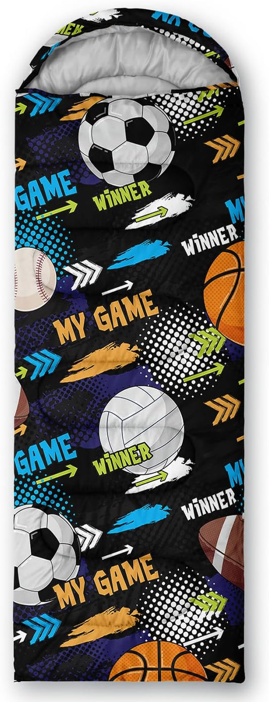 QOOMO Camping Sleeping Bags,3 Season Warm & Cool Weather,Lightweight,Waterproof Sleeping Bags for Adults & Kids,Traveling,and Outdoors,Camping Gear Equipment
