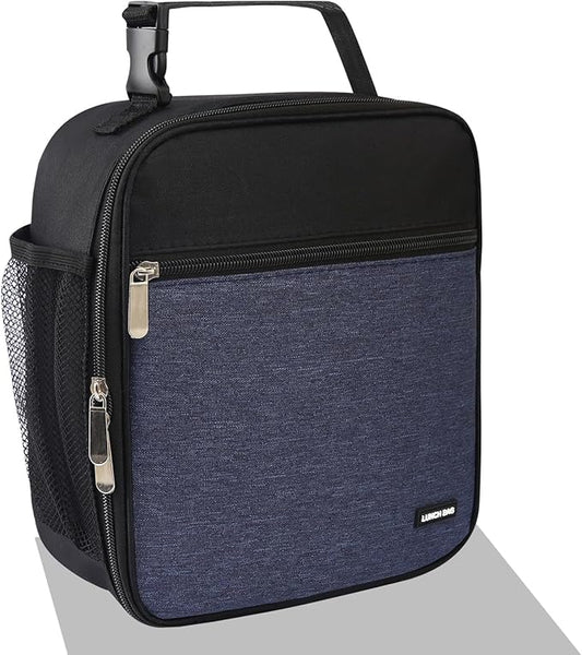 Lunch box Lunch bag for men women Insulated Lunchbox Lunch bags for Work Picnic Travel (Thicken navy blue)