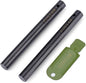 FOSTAR 2PCS Upgrade Ferro Rod Flint Fire Starter, 1/2 Inch X 5 Inch Thick Fire Steel Rod with a Scraper Drilled A Lanyard Hole Perfect for Camping, Hiking, Survival