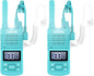 Walkie Talkies Long Range with Acoustic Tube Earpiece, Portable FRS Two-Way Radios, USB C Rechargeable walky talky for Adults, for School Restaurant Church Business(2 Pack), Blue