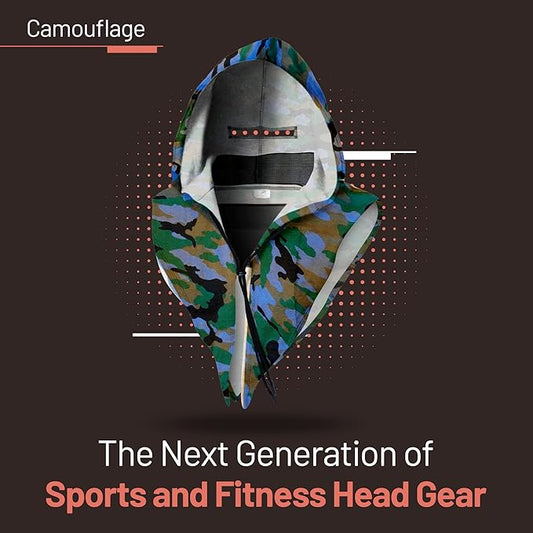 Green Camoflage, Fashion Hoodie with Internal Pockets