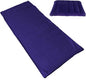 Sleeping Bag Liner, Blue Microfiber Adult Sleep Sack Travel Sheet with Zipper for Camping or Traveling Complete with a Carry Bag and Inflatable Pillow