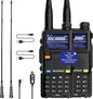 Ham Radio Handheld Baofeng Radio 5RM Upgraded of UV-5R High Power Long Range Walkie Talkies for Adults Multi-Band Two Way Radio NOAA Weather Copy Frequency USB C Charger 999CH Outdoor Hiking Camping