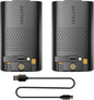 BAOFENG 2 Packs UV-17R Battery with Type-c Cable Original BL-17UV Enlarge 1800mAh USB-C Charging Rechargerable DC7.4V 13.32Wh Li-ion Battery Accessories