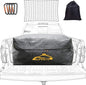 Weatherproof Cargo Bag - 26 Cubic Feet Heavy Duty Waterproof Luggage for Truck Bed With Net and 4 Metal Carbiners Fits Any Size