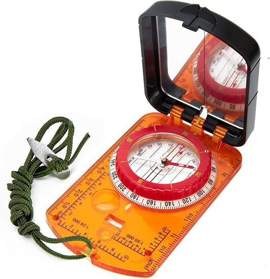 Sportneer Compass Hiking Survival Compass with Mirror Orienteering Compass Boy Scout Compass for Kids Gifts Hiking Camping Backpacking Map Navigation