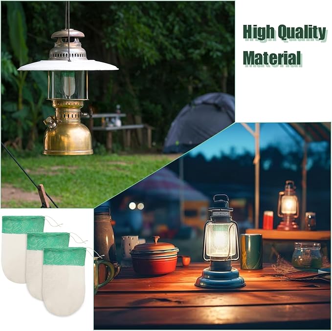Lantern Mantles, 20PCS Propane Lantern Mantles, gas lantern mantles, Gas Lamp Mantles for Outdoor Camping Lantern