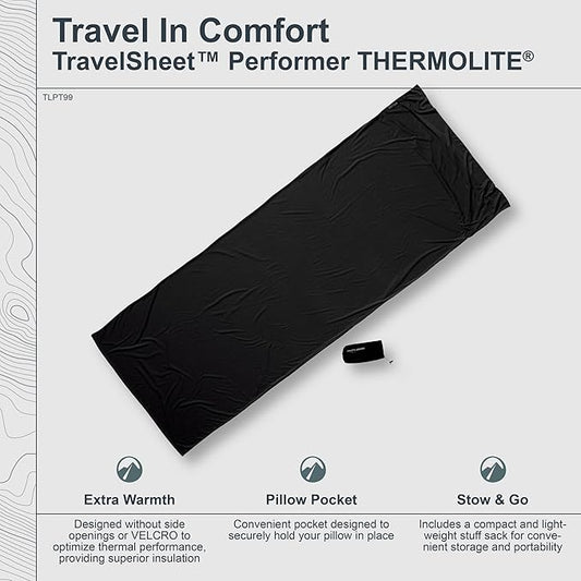 COCOON - Premium - TravelSheet -Thermolite - Volcano Grey - Regular