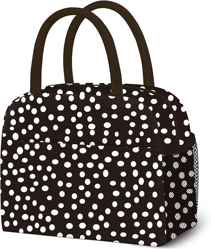 Lunch Bag Lunch Box for Women Men Reusable Insulated Lunch Tote Bag,Leakproof Thermal Cooler Sack Food Handbags Case High Capacity for Travel Work Picnic Beach