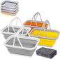 AUTODECO Collapsible Sink with Handle Towel, 2.37 Gal / 9L Foldable Wash Basin for Washing Dishes, Camping, Hiking and Home