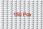 GALAXYLENSE Emergency Mylar Thermal Blanket for Survival First Aid Kits Army Outdoors Hiking Camping Bug Out Trauma Desert All Weather Condition Protection (150 Packs Silver)