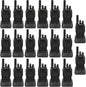 Retevis H-777 2 Way Radios Walkie Talkies Long Range, Rechargeable Two Way Radios, Hand Free Adults Walkie Talkies with Charging Base(Black, 20 Pack)