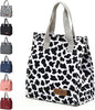 TELLUMO Lunch bag, Insulated Lunch Bag for Women Men Large Lunch Box Container Reusable Leakproof Tote for Office, Work, School, Beach or Travel (Cow-print)