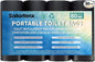 80 Portable Toilet Bags 100% Compostable 8 Gallon Camping Toilet Bags Use with 5 Gallon Bucket Toilet Waste Bags, Disposable Biodegradable Camping Poop Bags for Outdoor Camping Trash Bags