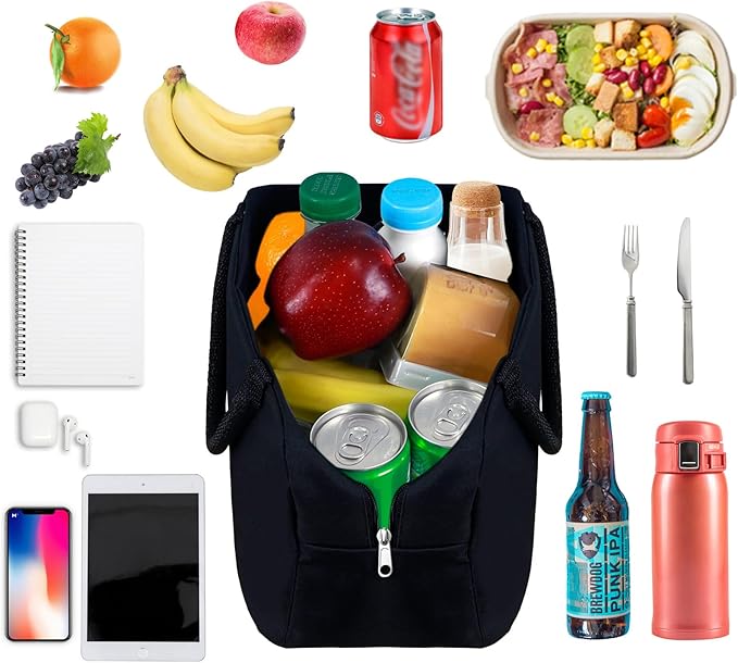 Cute Lunch Bag Women with Placemats, Insulated Lunch Box for Women, Placemats Keep Clean and Hygienic Durable Leakproof Thermal Bag High Capacity for Travel Picnic Insulated Lunch Bag