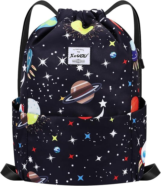 XEYOU Drawstring Sports Backpack Lightweight Gym Yoga Sackpack Shoulder Rucksack Casual Outdoor Daypack for Women and Men