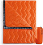 UNIKOME Packable Travel Blanket, Lightweight and Waterproof, Down Alternative, Corner Loops, 75'52', Orange