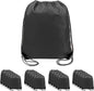 BeeGreen Drawstring Backpack Bags 20,30,50 Packs Reflective String Bags for Gym Sport Trip Cinch Sack DIY for Women Men