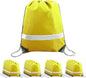 BeeGreen Drawstring Backpack Bags 20,30,50 Packs Reflective String Bags for Gym Sport Trip Cinch Sack DIY for Women Men