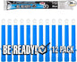 Be Ready 12 Pack Blue Chemical Light Industrial Glow Sticks - Blue