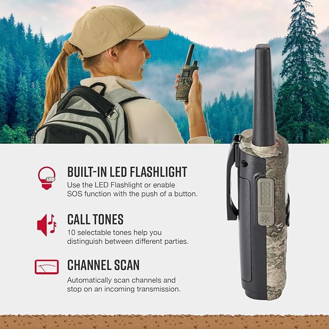 Bundle of Cobra RX380 TTC Walkie Talkies (2-Pack) + Cobra ACXT1037R FLT Walkie Talkie (1-Pack)