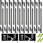 20 Pack 8 inch Tent Stakes Heavy Duty Metal Tent Pegs for Camping Steel Tent Pegs Unbreakable and Inflexible