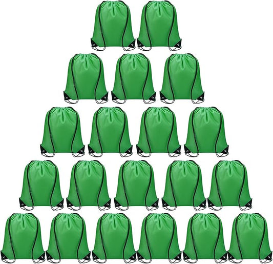 Vorspack Drawstring Backpack 20 Pieces for Party Gym Sport Trip