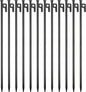 12 Pack Tent Stakes Heavy Duty Metal Tent Pegs for Camping Steel Tent Stakes 16 inch Unbreakable and Inflexible