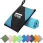 Microfiber Travel Towel, Soft Lightweight Quick Dry Towel, Super Absorbent Compact Travel & Sports & Beach Towels for Camping, Backpack, Gym, Swimming, Yoga, Hiking (XS:12"×24" -MarineBlue)