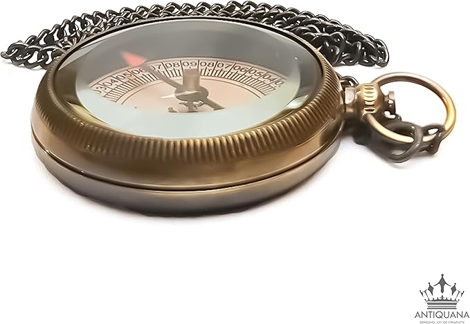 to My Grand Son Engraved Compass with Authentic Leather Case Brass Compass Directional Compass, Baptism Gifts for Boys & Girls, First Communion (BLC3)