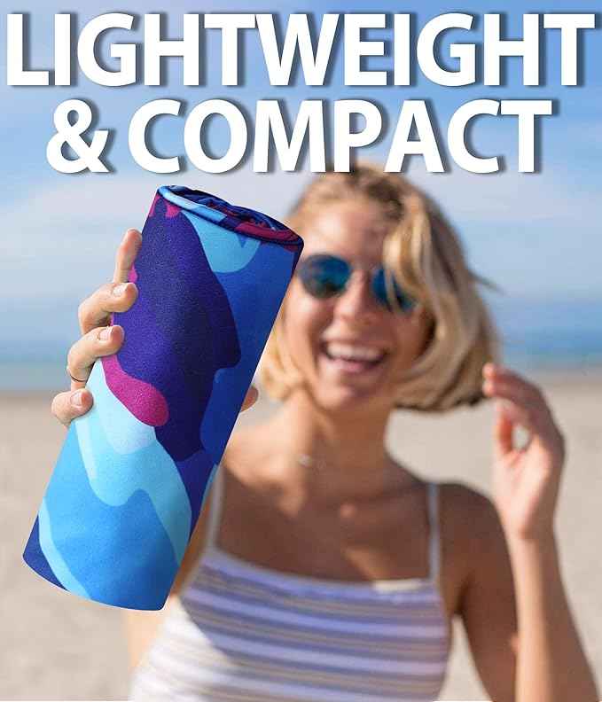 Microfiber Beach Towel – Spring Quick Dry Lightweight Sand Free Oversized Towel Accessories Travel Must Have Swim Pool Yoga Camping Gear Summer Cruise Ship Essentials Cloud Compact Gift 71" 32"