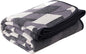 PuTian Merino Wool Blanket - Large Warm Soft Washable Camp Blanket Throw for Bed Couch Camping Outdoor Travel Emergency, Grey Geometry