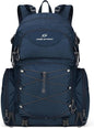 Maelstrom Hiking Backpack, 40L Waterproof Camping Daypack for Men and Women, Lightweight Travel Pack with Rain Cover-Blue