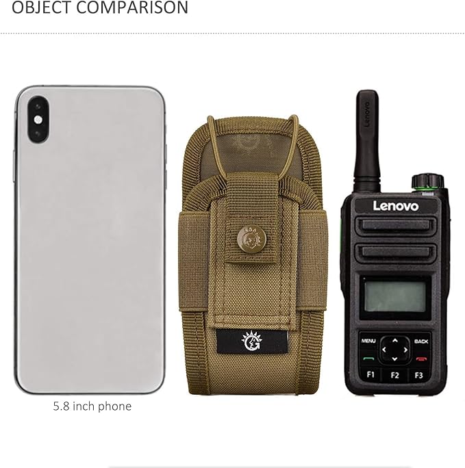 SINAIRSOFT Nylon Radio Holster, Universal Radio Case Lightweight Military Interphone Storage Bag Pouch for Molle System Walkie Talkies Holster Accessories